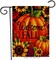 Home Decorative Happy Fall Yall Garden Flag Welcome Quote Double Sided, Autumn Sunflowers House Yard Flag, Rustic Harvest Pumpkin Yard Decorations, Sunflower Seasonal Outdoor Flag 12 x 18